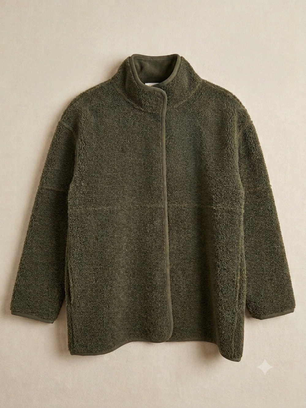 Velvet by Graham & Spencer Olive Green Teddy Sherpa Jacket
